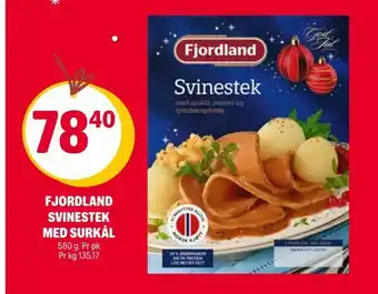 Coop Extra Fjordland svinestek med surkål tilbud