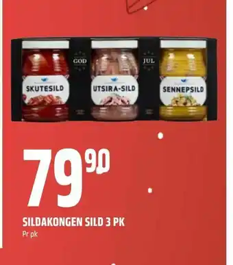 Coop Obs Sildakongen sild 3 pk tilbud