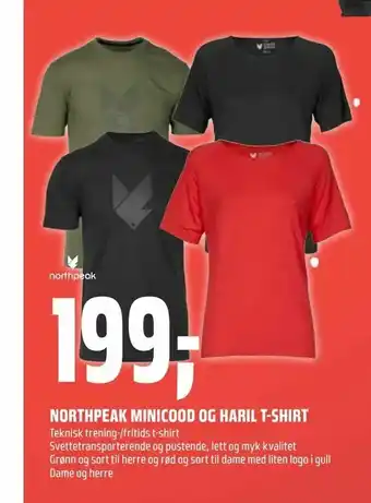 Coop Obs Northpeak minicood og haril t-shirt tilbud