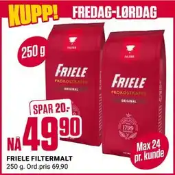 Europris FRIELE FILTERMALT, NOK 49.9 tilbud