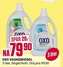 Europris OXO VASKEMIDDEL, NOK 79.9 tilbud