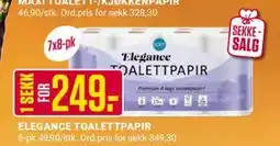 Europris ELEGANCE TOALETTPAPIR, NOK 249 tilbud