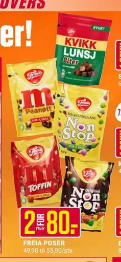 Europris FREIA POSER, NOK 80 tilbud