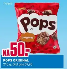 Europris POPS ORIGINAL, NOK 50 tilbud