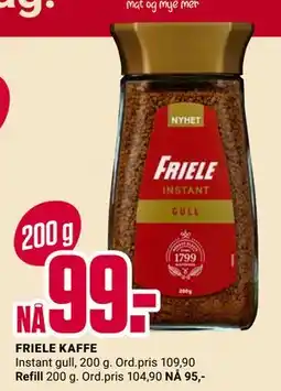 Europris FRIELE KAFFE, NOK 99 tilbud