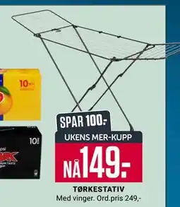Europris TØRKESTATIV, App-pris tilbud