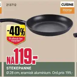 Europris STEKEPANNE, NOK 119 tilbud