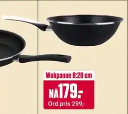 Europris Wokpanne Ø:28 cm, NOK 179 tilbud