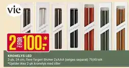 Europris KRONELYS LED, NOK 100 tilbud