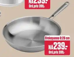 Europris Stekepanne Ø:28 cm., NOK 239 tilbud
