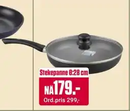 Europris Stekepanne Ø:28 cm, NOK 179 tilbud