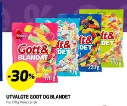 Bunnpris UTVALGTE GODT OG BLANDET tilbud