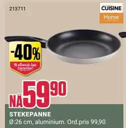 Europris STEKEPANNE, NOK 59.9 tilbud