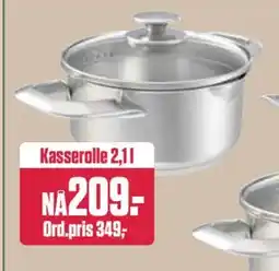 Europris Kasserolle 2,1 l, NOK 209 tilbud