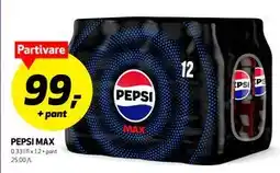 Bunnpris PEPSI MAX, NOK 99 tilbud