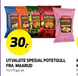 Bunnpris UTVALGTE SPESIAL POTETGULL FRA MAARUD, NOK 30 tilbud