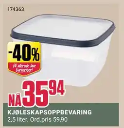 Europris KJØLESKAPSOPPBEVARING, NOK 35.94 tilbud