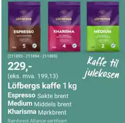 Europris Löfbergs kaffe tilbud