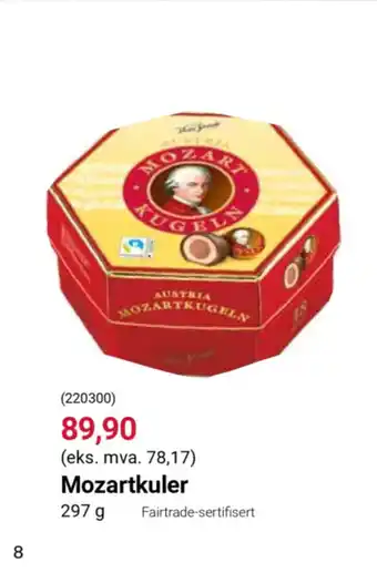 Europris Mozartkuler tilbud