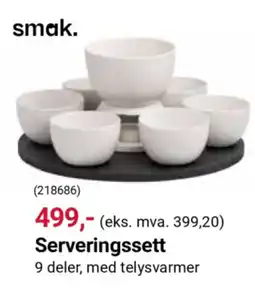 Europris Smak. serveringssett tilbud