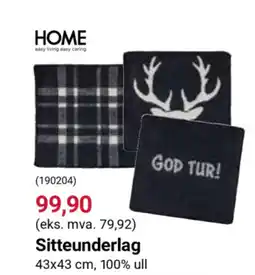Europris HOME Sitteunderlag tilbud