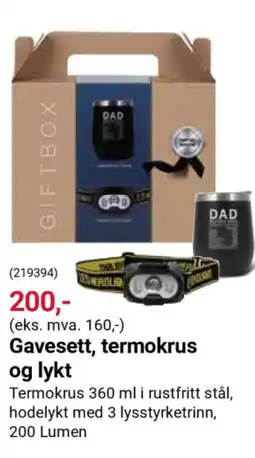 Europris Gavesett, termokrus tilbud