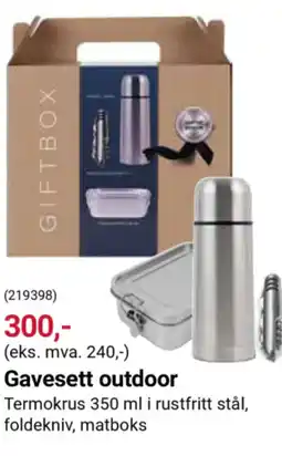 Europris Gavesett outdoor tilbud