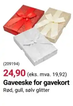 Europris Gaveeske for gavekort tilbud
