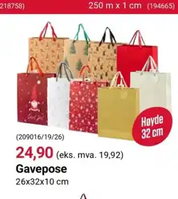 Europris Gavepose tilbud