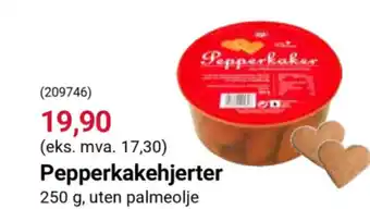 Europris Pepperkakehjerter tilbud