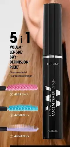 Oriflame THE ONE 5-in-1 Wonder Lash Mascara Black tilbud