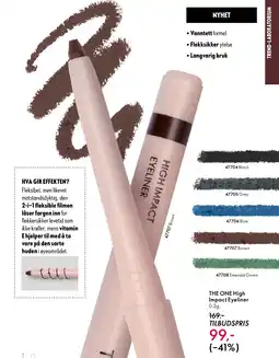 Oriflame THE ONE High Impact Eyeliner tilbud