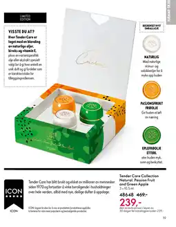 Oriflame Tender Care Collection Natural, Passion Fruit and Green Apple tilbud