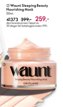 Oriflame Waunt Sleeping Beauty Nourishing Mask tilbud