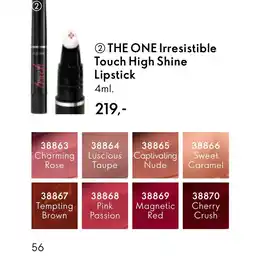 Oriflame THE ONE Irresistible Touch High Shine Lipstick tilbud