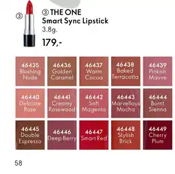Oriflame THE ONE Smart Sync Lipstick tilbud