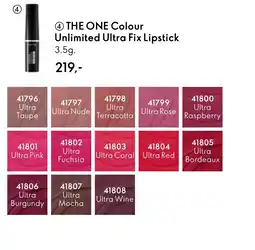 Oriflame THE ONE Colour Unlimited Ultra Fix Lipstick tilbud