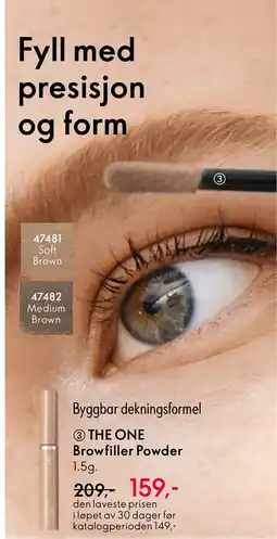 Oriflame THE ONE Brow filler Powder tilbud