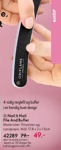 Oriflame Nail It Nail File And Buffer tilbud