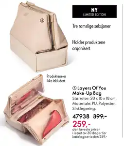 Oriflame Layers Of You Make-Up Bag tilbud