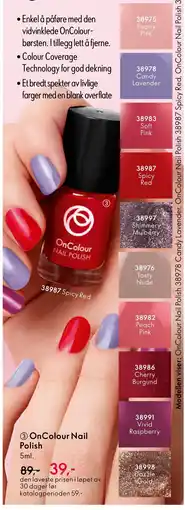 Oriflame On Colour Nail Polish tilbud