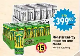 Eurocash Monster Energy, SEK 399 tilbud