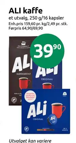 Joker ALI kaffe, NOK 39.9 tilbud
