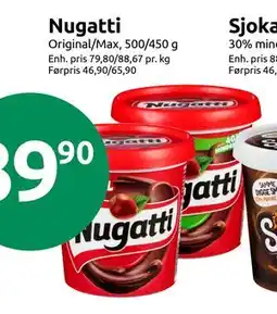 Joker Nugatti, NOK 39.9 tilbud
