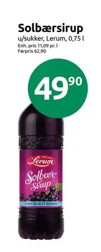 Joker Solbærsirup, NOK 49.9 tilbud