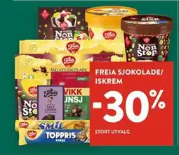 Jacobs FREIA SJOKOLADE/ ISKREM tilbud
