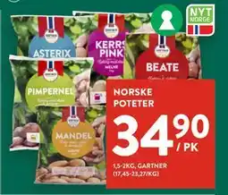 Jacobs NORSKE POTETER, NOK 34.9 tilbud