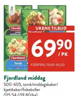 Jacobs Fjordland middag, NOK 69.9 tilbud