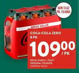 Jacobs COCA-COLA ZERO 8 PK, NOK 109 tilbud