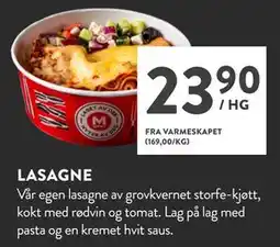 Jacobs LASAGNE, NOK 23.9 tilbud